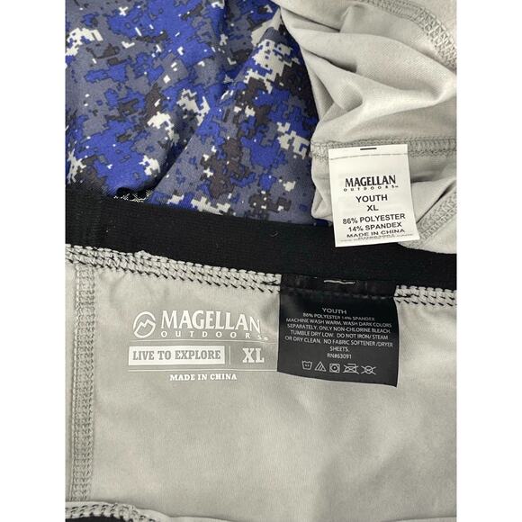 Magellan Outdoor Blue Printed Long Sleeve Top & Leggings Set Girls Youth Size XL - Picture 10 of 10